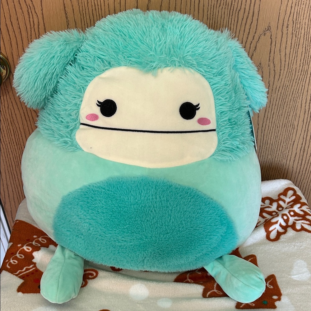 Squishmallows Joelle the Bigfoot, Teal,Medium Size